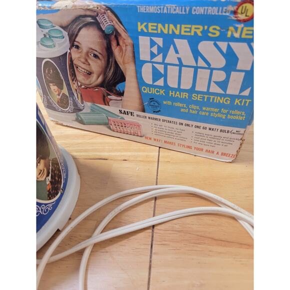 Vintage Kenner Easy Curl Hair Setter Kit 900 Working w Box Rollers 1968+ main image 14